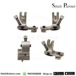 High-shank adjustable presser foot for garment sewing