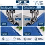 Presser foot set for piping and edge stitching applications