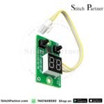 2-digit digital LED speed display panel PCB with S1 and S2 control buttons