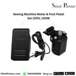 220V 100W sewing machine motor and foot pedal set with belt and bracket