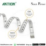 AKTION roller measuring tape with push-button retraction mechanism