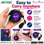 Compact AKTION measuring tape for garment fitting and body measurements