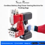 Cordless battery bag closer sewing machine for packing bags