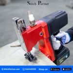 Cordless sewing machine for packing and agricultural bags