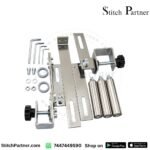 Elastic tape guide attachment for flatlock sewing machine