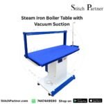 Steam iron boiler table with vacuum suction