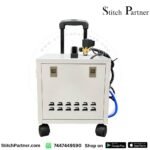 Steam boiler garment pressing system for professional fabric finishing