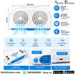 Jack 9W cooling fan with blue adjustable airflow vent