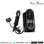 Electric sewing machine motor with foot pedal controller