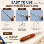 Seam opener for correcting stitching mistakes on garments