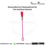 Sewing machine cleaning brush with double-ended bristles