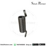 Small tension spring for industrial fabric end cutter