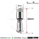 Metal quick-release presser foot screw clamp for lockstitch machine