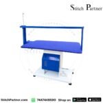 Industrial steam ironing table with boiler