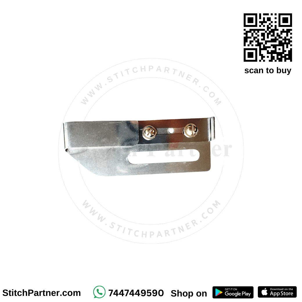 Flatlock machine guide binding folder